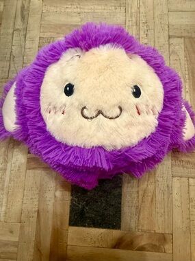 Orb Sensory Plush-A-Roos Purple Monster Plush Ball Tactile Squeeze Toy